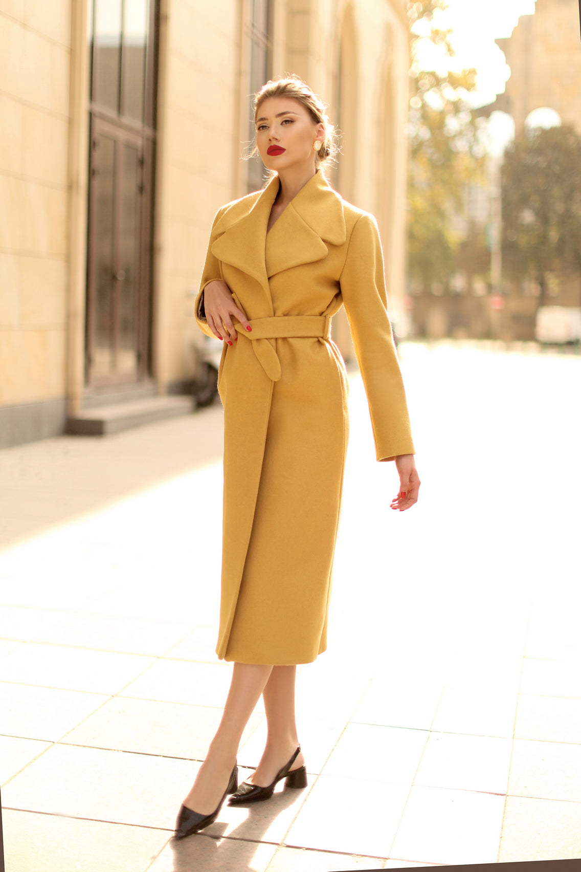 “Ocher” coat