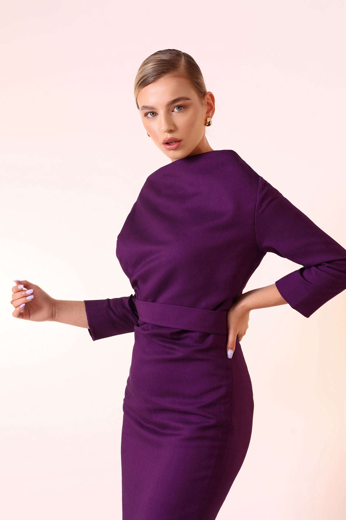 “Ambitious purple” dress