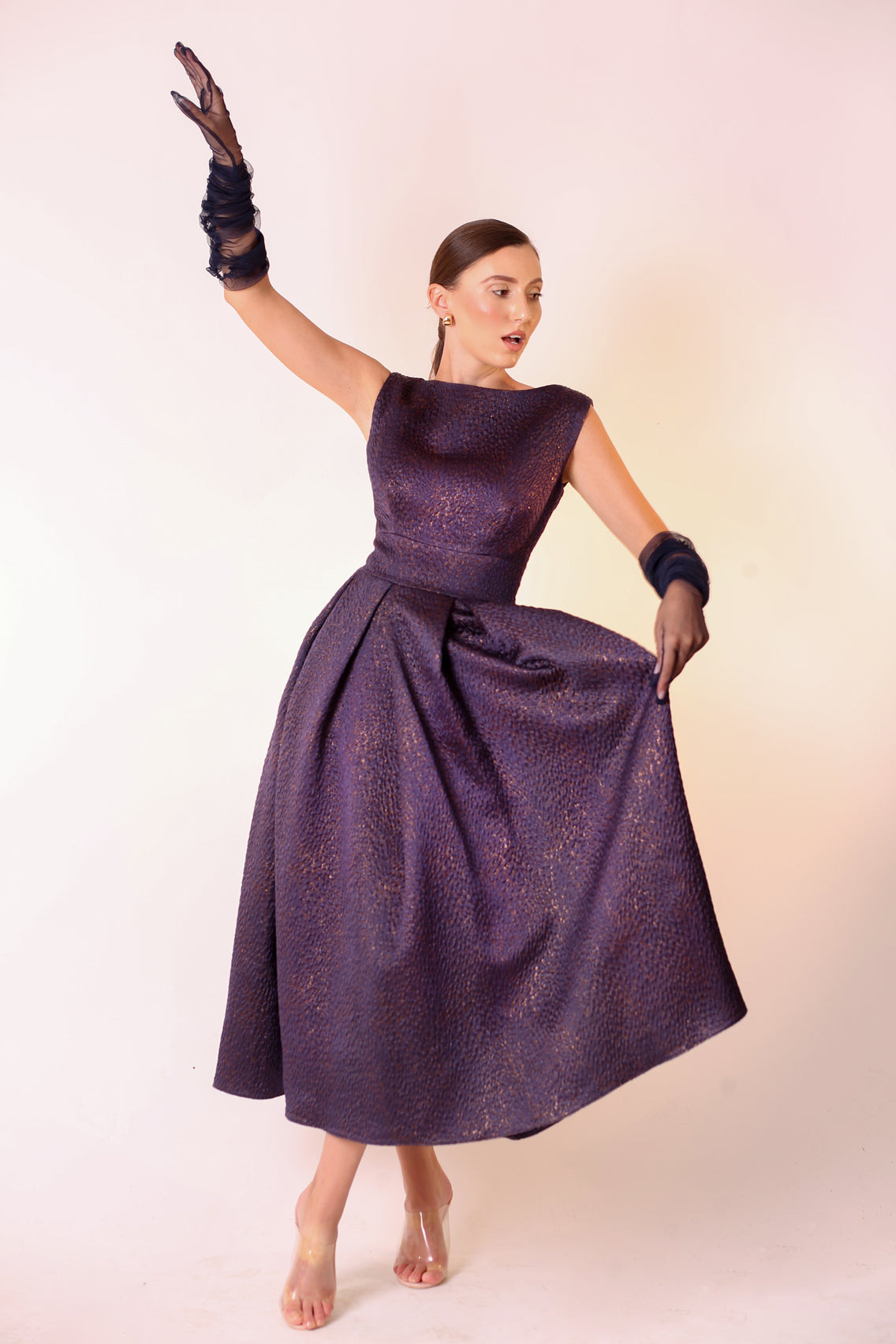 Amethyst purple hot sale dress